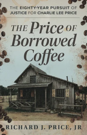 The front cover of The Price of Borrowed Coffee