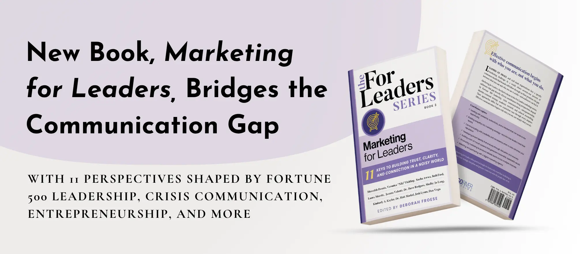 Banner for Marketing for Leaders Bridging the Communication Gap post
